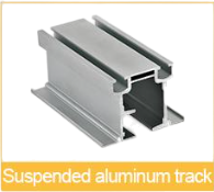 suspended aluminium track